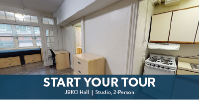 JBKO Hall Virtual Tour: Studio, 2-Person