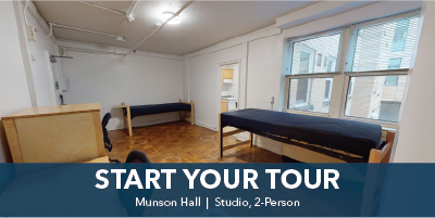 Munson Hall Virtual Tour: Studio, 2-Person