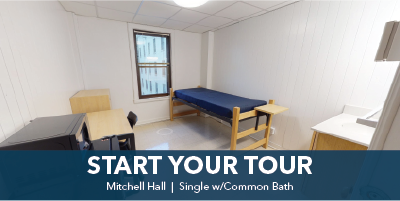 Mitchell Hall Virtual Tour: Single w/ Common Bath