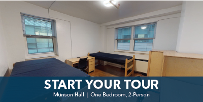 Munson Hall Virtual Tour: One Bedroom, 2-Person
