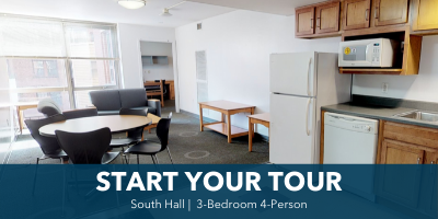 South Hall Virtual Tour: 3-Bedroom 4-Person