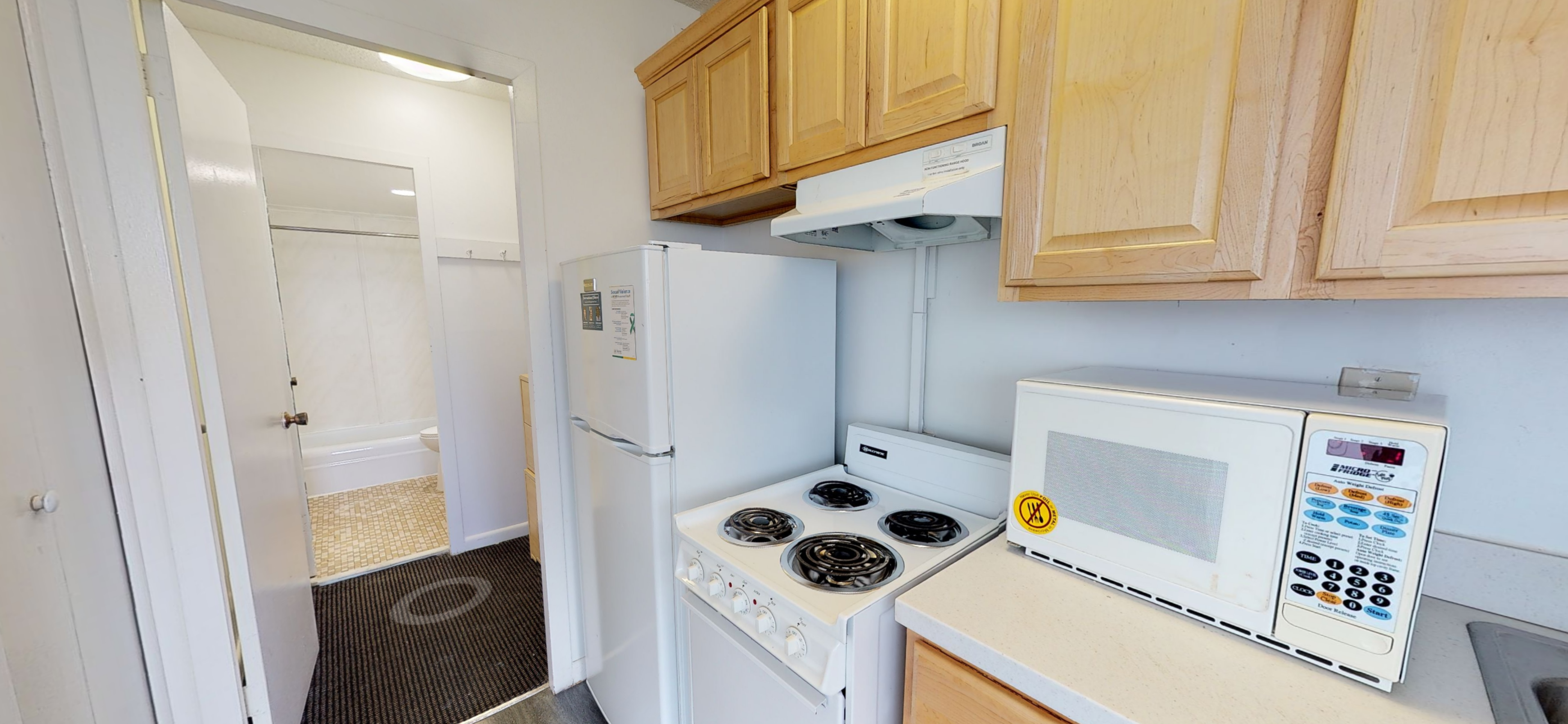 Kitchen in International House room