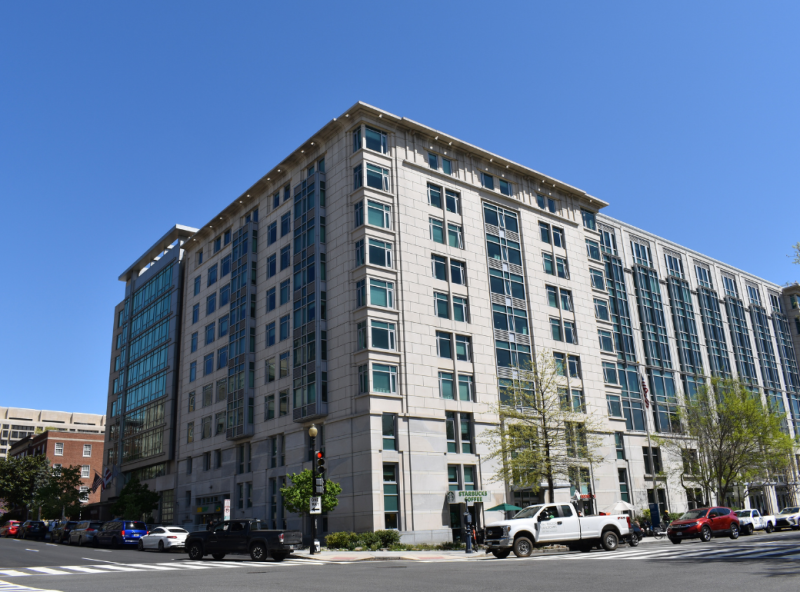 Exterior of 1959 E Street Residence Hall 