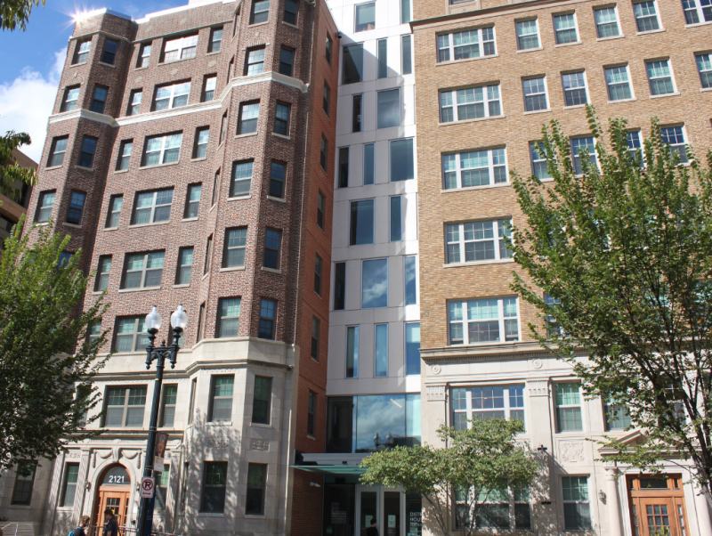 exterior of district house